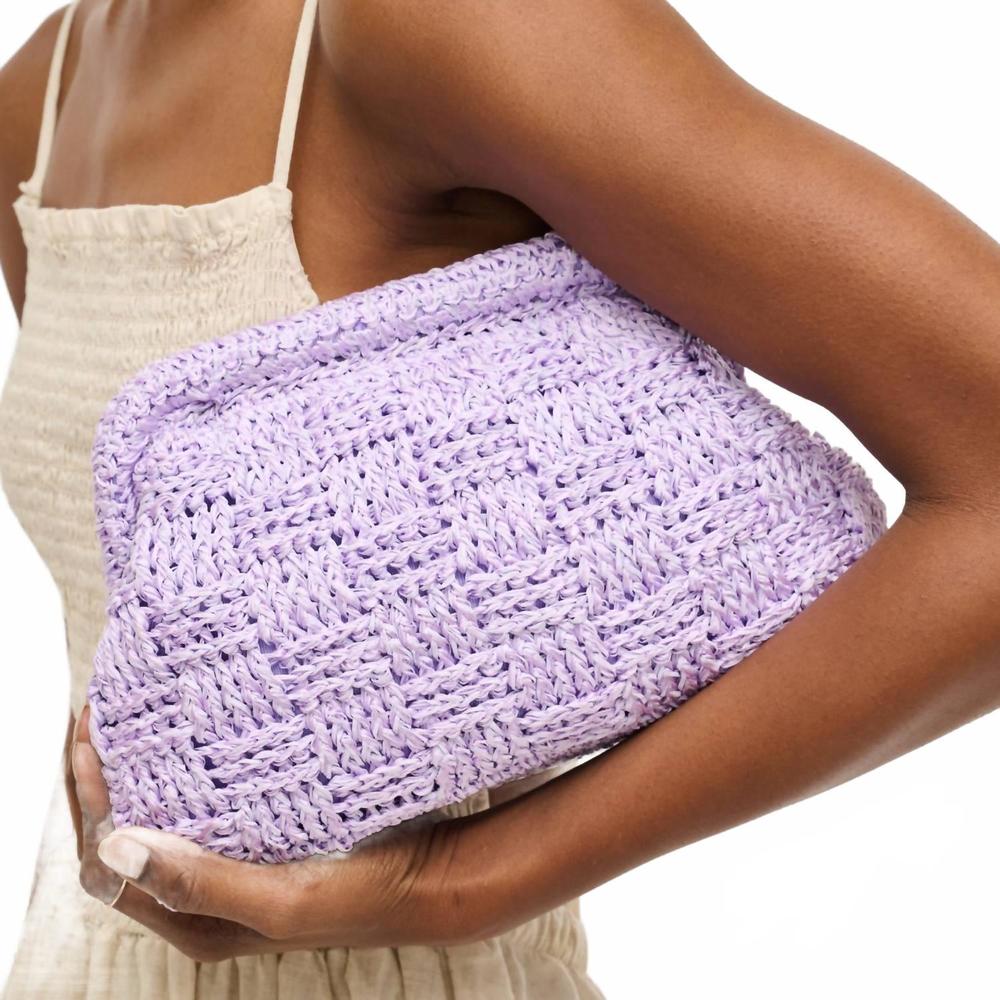 NEW URBAN EXPRESSIONS urban expressions annie clutch in lilac - Picture 5 of 8